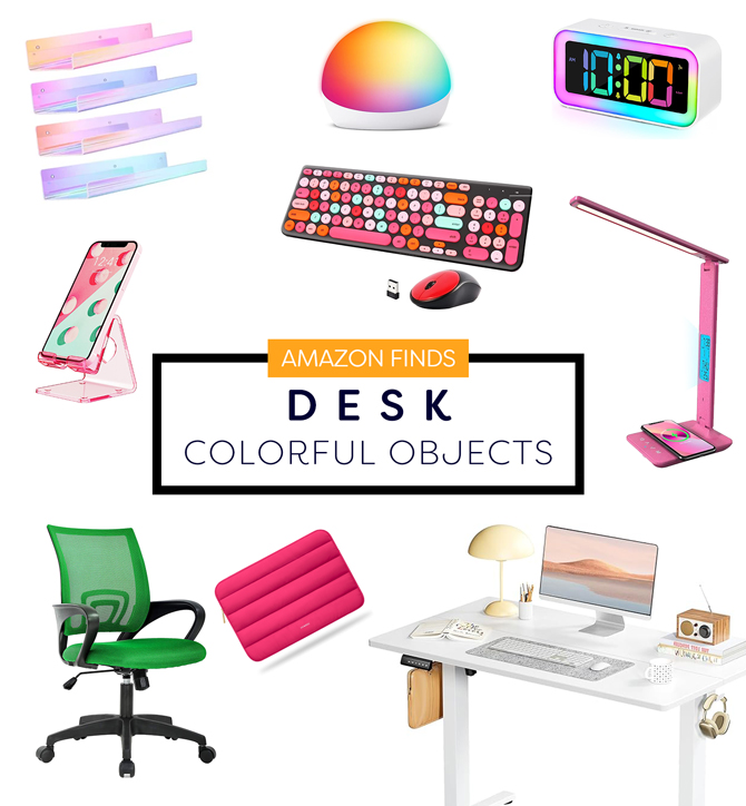 Brighten Up Your Workspace with These Colorful Desk Essentials