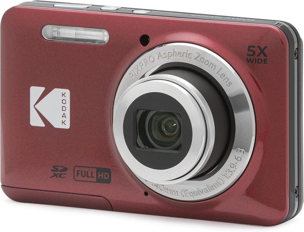 Red KODAK PIXPRO FZ55 - Vlogging Camera 