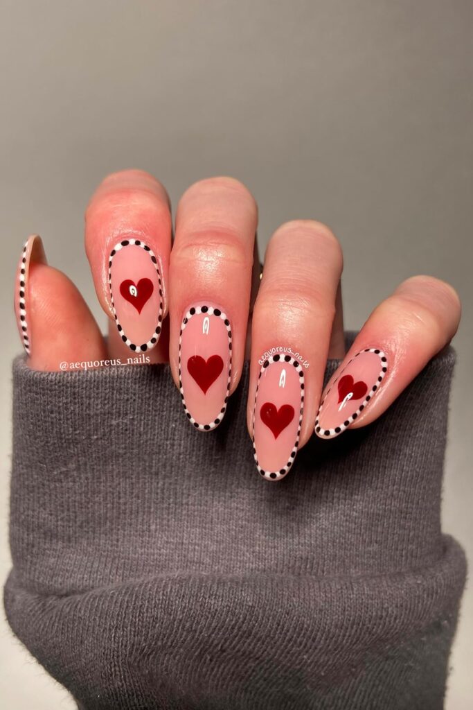 heart shaped nails