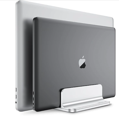 Apple notepads in the vertical laptop stand